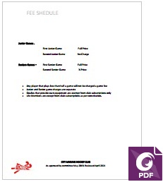 Fee Schedule