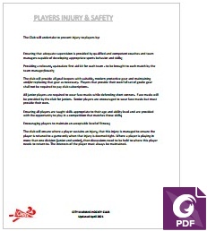 Player Safety