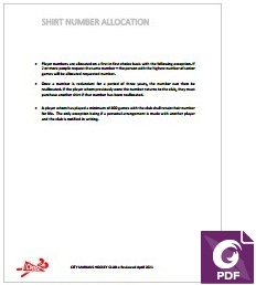 Shirt Number Allocation